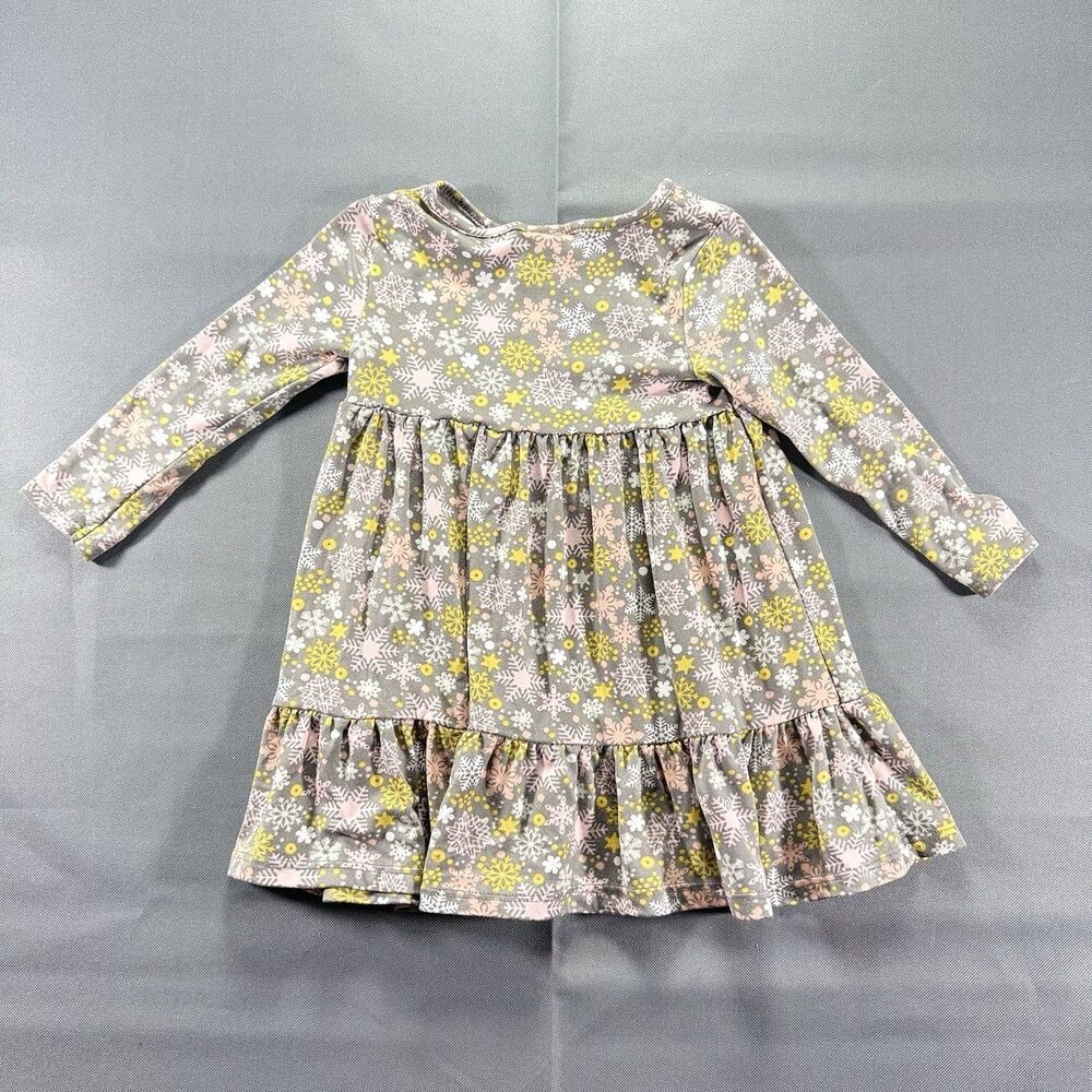 Just Lizzy Toddler Snowflake Longsleeve Dress Size 2T - Picture 5 of 5